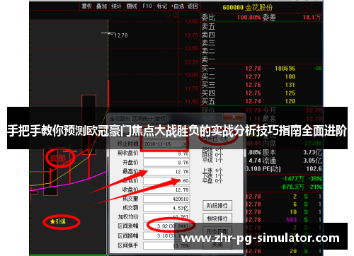 手把手教你预测欧冠豪门焦点大战胜负的实战分析技巧指南全面进阶
